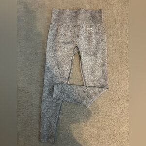 Gymshark size small leggings color gray